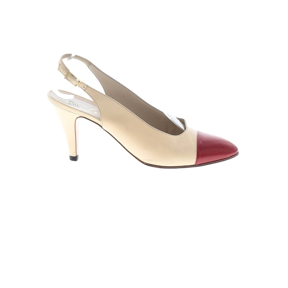 Vtg Chanel Capretto Slingbacks - Picture 2 of 9